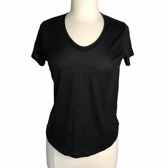 Vince SS t-shirt black vneck medium